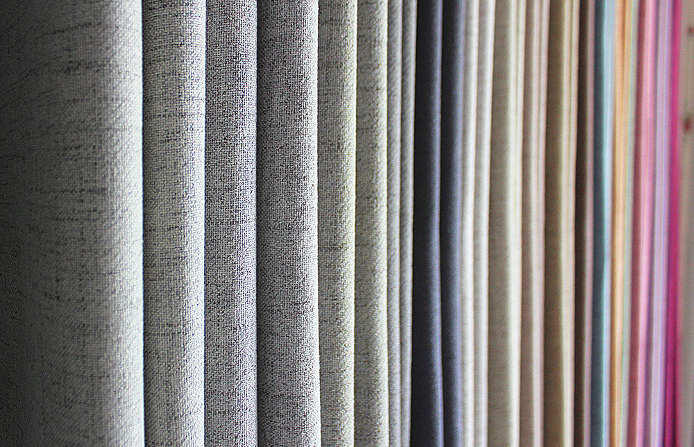 Curtain Fabric Collection Linen Texture Greenwindows